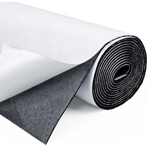 Plaque de mousse en néoprène auto-adhésive multifonction (Noir, 300mm X 1.5mm X 1.5m) (1/5)