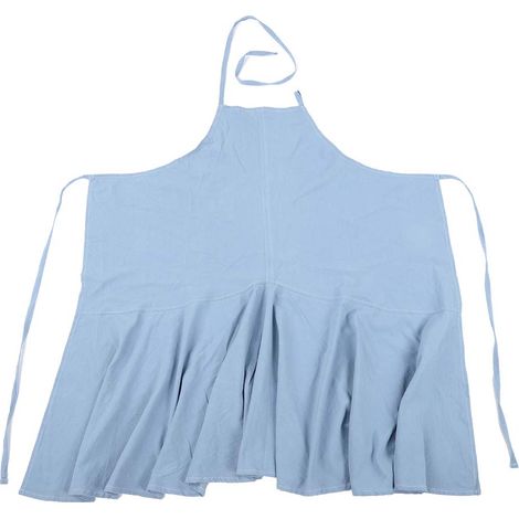 Tablier de cuisine en coton et lin, bleu, réglable, 90x65cm, résistant aux taches, léger et confortable pour la maison (1/5)
