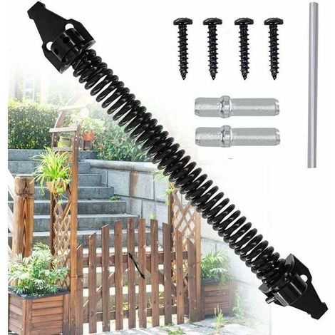 Offerta imperdibile - Chiudicancello a molla da 14 pollici, chiudicancello regolabile, chiudicancello a molla per esterni in acciaio al carbonio, chiudicancello da giardino a vite per porte di casa, r (1/4)