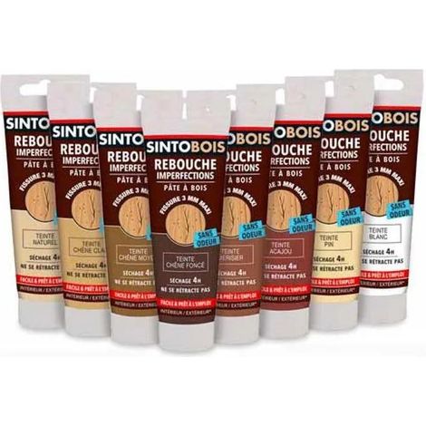 Pâte à Bois Naturelle Réparation Bois, à L'eau, Séchage Rapide - Sintobois