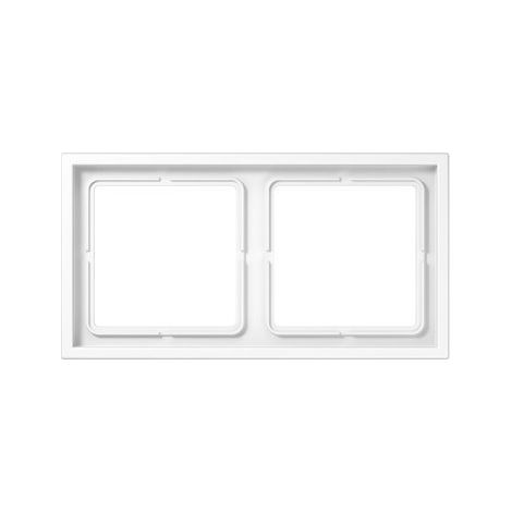 Marco de 2 elementos blanco alpino JUNG LS ZERO LSZ 982 BF WW