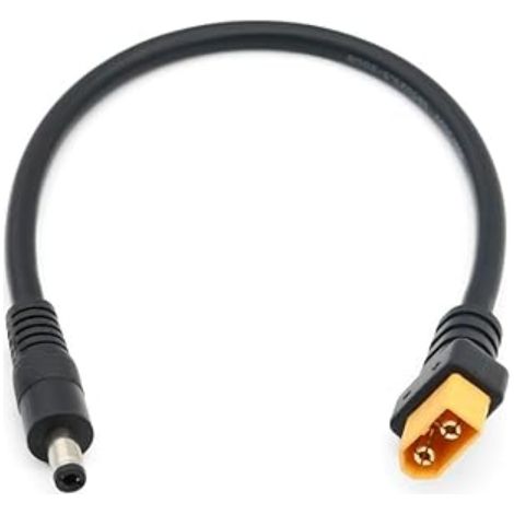 Câble Adaptateur Connecteur XT60 Mâle à Mâle DC 5.5x2.5mm Prise d'alimentation Fer à Souder FPV Moniteur Alimentation Drone Cordon d'alimentation (1/5)