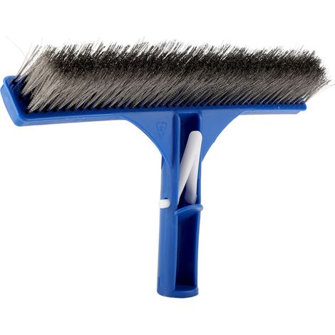Brosse en acier pour piscine de 10 pouces, accessoire de nettoyage pour parois de fond de bassin, spa, source chaude (1/5)