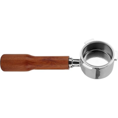 Porte-filtre sans fond 51 mm 3 oreilles, filtre unique pour machine à café Delonghi C1, rouge (1/5)