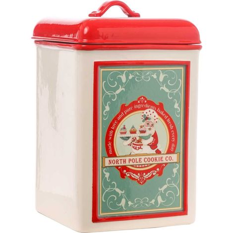 ARPIMEX Vasetto Ceramica Natale 13,5 x 13,5 x 6,3 Cm Bianco Rosso