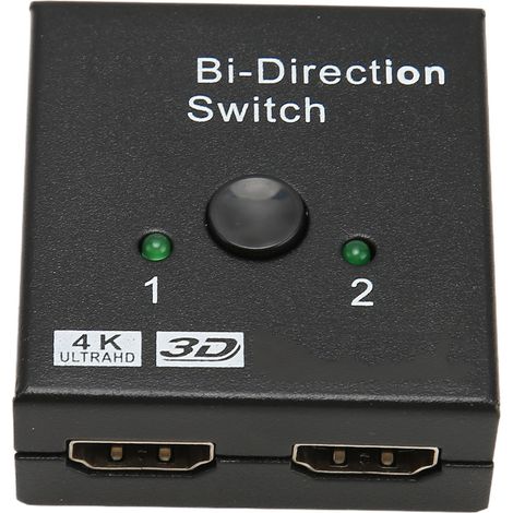 Commutateur HDMI 4K 60 Hz, répartiteur HDMI bidirectionnel (1 entrée 2 sorties / 2 entrées 1 sortie), sélecteur d'affichage pour Xbox, PS5/4/3, PC, Apple TV, projecteur, etc. (1/5)