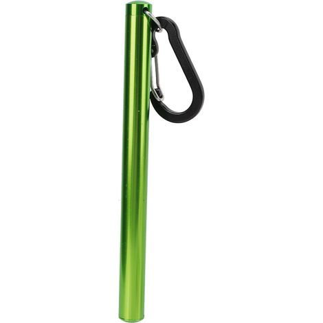 Thermomètre pour la pêche à la mouche, outil de mesure de la température de l'eau en rivière avec mousqueton vert (1/5)