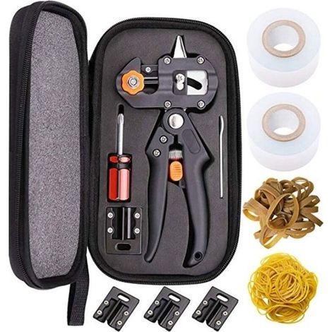 Kit d'outils de greffage de jardin, ensemble d'outils de greffage de jardin domestique, ciseaux de taille professionnels (1/5)