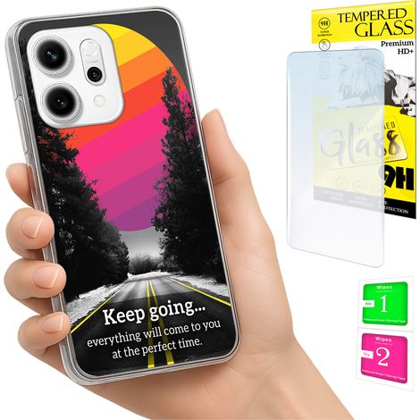 Schutzhülle für Oppo Reno 14F / 14 FS 5G: Fotoschutzhülle, Rückseite + 9H-Glas (1/5)