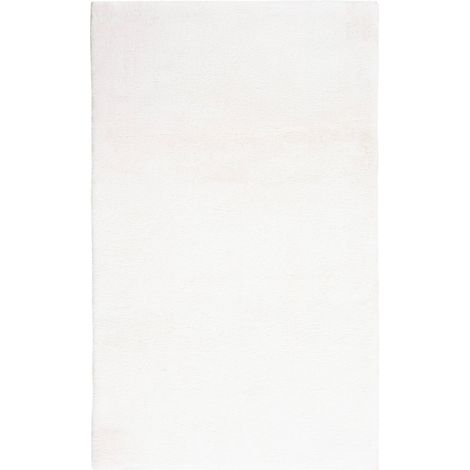 Tapis de bain blanc antidérapant ultra doux antibactérien - 60 x 40 cm (1/5)
