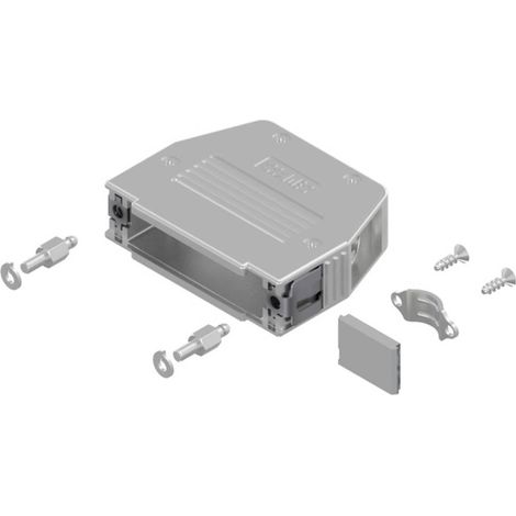 Conec SnapLock 16-003220E Capot SUB-D Nombre de pôles: 25 plastique, métallisé 90 °, 180 ° 1 pc(s) (1/2)