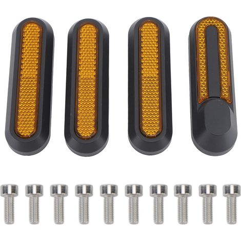 Reflektierender Streifen für M365 PRO PRO2 Elektrorollerräder, Vorder-, Hinter- und Seitenradabdeckungen, gelb. (1/5)