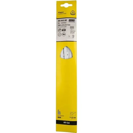 Hoja de sierra de sable Klingspor 300x19x0,9mm RS 993 AQ, 5 unidades. (1/2)