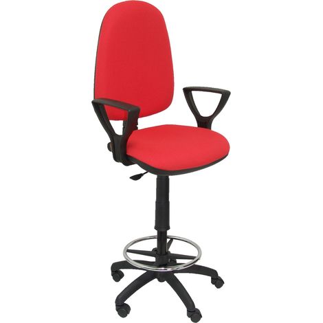 Taburete Ayna bali rojo brazos fijos