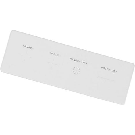 Mikrometer-Kalibrierobjektträger für Mikroskope, Objektivkalibrierung, 0,01 mm Teilung (1/5)