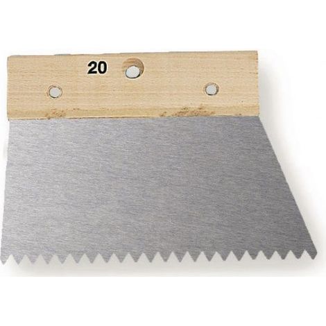 Spatule à colle 20 cm manche bois – lame acier verni - Mondelin