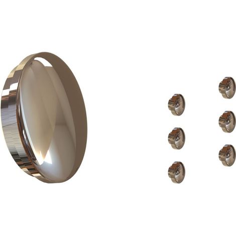 Lot Embouts de finition pour Garde Corps avec 6 lisses - Finition INOX (1/3)