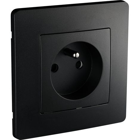 DEBFLEX - NORA LOT DE 5 PRISES 2P+T NOIR - 749459