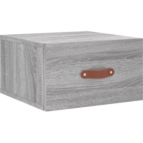Maison Exclusive - Wand-Nachttisch Grau Sonoma 35x35x20 cm