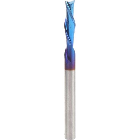 2-Schneiden-Fräser, blau plattiert, Wolframstahl, Zubehör 3,175 x 3,175 x 10 x 40
