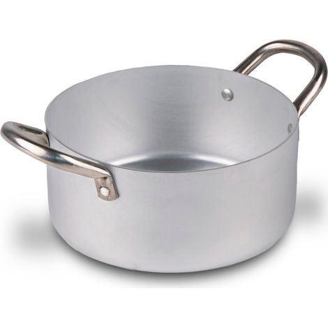 Mamù Casseruola in alluminio bianco con due manici in ferro made in italy Ø 16 cm (1/5)
