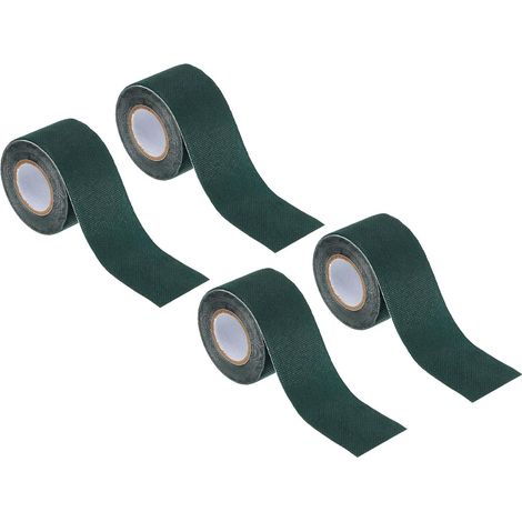Gazon Ruban 2" x16 Ft, 4 Paquet Auto Adhésif Artificiel Herbe Couture Ruban pour Jardin Pelouse Joint Intérieur Extérieur Moquette Tapis, Vert (1/5)