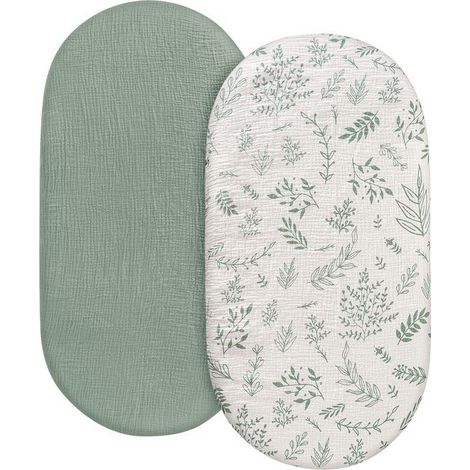 Draps-housses poussette/bébé - 2 pièces - Convient pour poussettes, berceaux, lits bébé Étiquette (1/5)