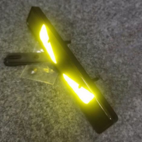 1 piece Specification: A Color: Black Material: PC DC12V Devil's Eye Logo Light to Medium Mesh (1/4)