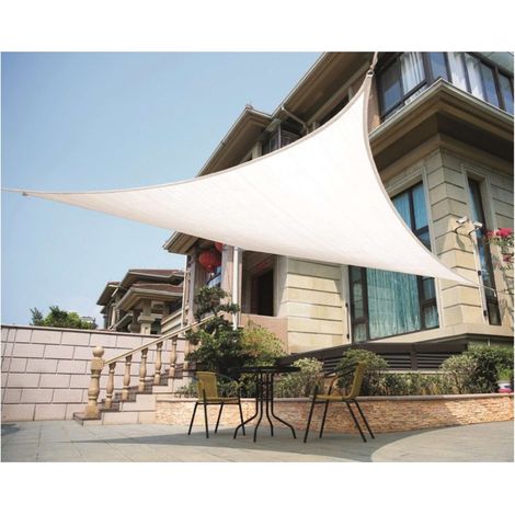 Vela Ombreggiante Triangolare Col. Bianco Mt. 3X3X3