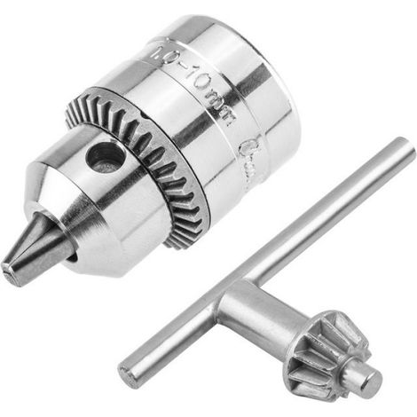 Mandrin À Clé - 3/8" X 24 - Pour Perceuses Filaires Et Sans Fil - Capacité Max 10,0 Mm - 1 Pièce