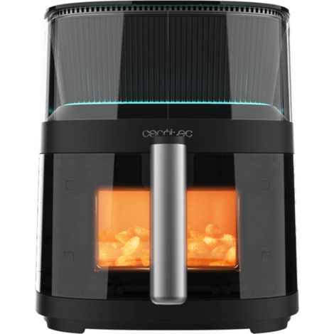 Cecotec Freidora de Aire sin Aceite de 5 L Cecofry Neon 5000 Air Fryer. 1500W, Spray de Agua, Ventana, Luz Interior