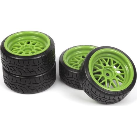 Falken Azenis Drift Tire Premounted on HRE C90 Wheel Green 4