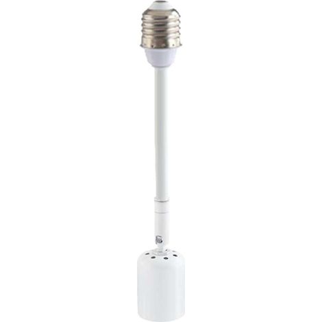 Rallonge de douille E27 en céramique de 20 cm, résistante à la chaleur, compatible avec les lampes LED et les ventilateurs de plafond (1/5)