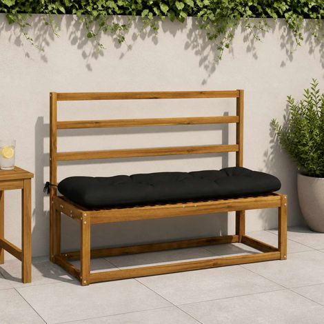 vidaXL Cojines para banco de 2 piezas VIANEN 100% Poliéster Negro (1/5)