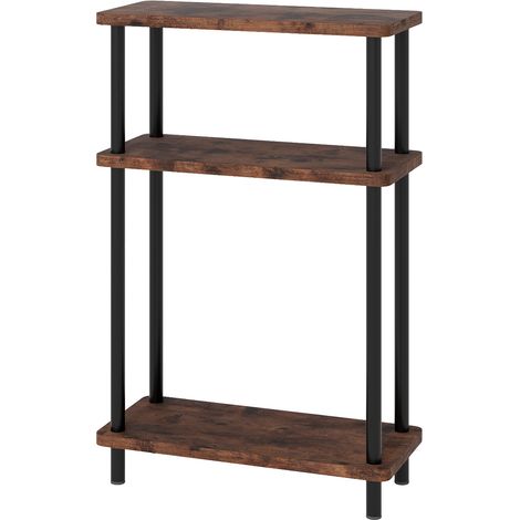 Levede Slim Side Table 3 Tier Narrow Sofa End Table Bedside Storage Stand (1/5)