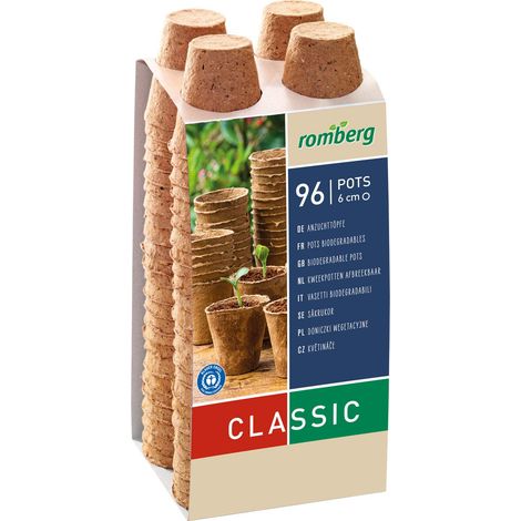 Pots Biodégradables Romberg x96 6 cm (1/4)