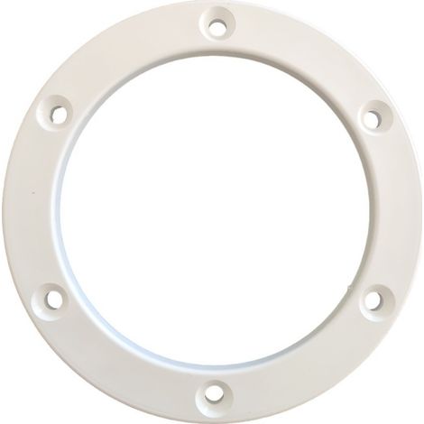 Bride pour buse de refoulement piscine 2 P – Compatible buses Hayward Cofies 3318/3319 – Diamètre extérieur 135 mm – Blanc