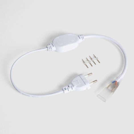 Cable Rectificador Corriente Tira LED 220V Corte 25/100cm IP67 14 mm (1/3)