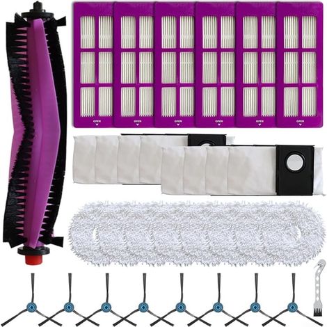 FOREHILL Kit de sac à poussière avec brosse latérale principale, compatible avec Eureka J15 Pro pour aspirateur Ultra, accessoires de recha (1/5)