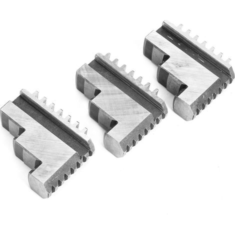 Lot de 3 mors internes K11-125, mandrin de 5 pouces en acier 20CrMnTi haute résistance et longue durée de vie.