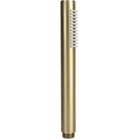 Pommeau de Douche à Main de Salle de Bain, Pommeau de Douche à Barre Ronde en Cuivre Massif G1/2 Pommeau de Douche Haute Pression Pulvérisateur pour Fournitures de Salle de Bain(d'or) (1/4)