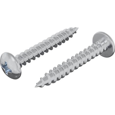 Tornillo de Madera 2 pcs Plateado M4 x 28 mm Hierro vidaXL