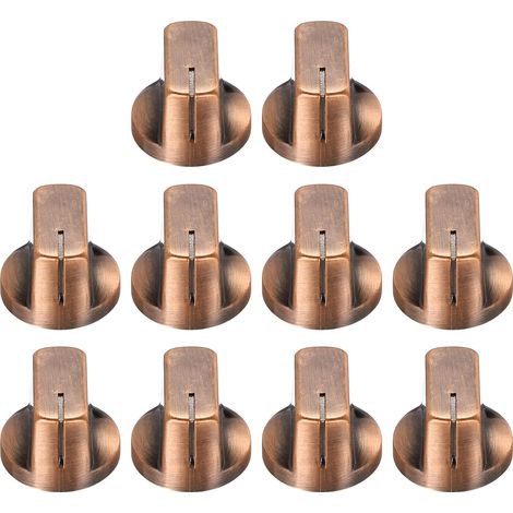 Set mit 10 Gitarrenknöpfen mit Bronzeeffekt, Kunststoffeinsatz, 9/16 Zoll, zur Lautstärkeregelung von Verstärkern und Bassgitarren.