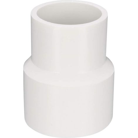CCYKXALot de 2 raccords réducteursPVC - 40 mm x 32 mm - Pour réducteur de conduit et systèmes de plomberie d'alimentation en eau - Blanc (1/4)
