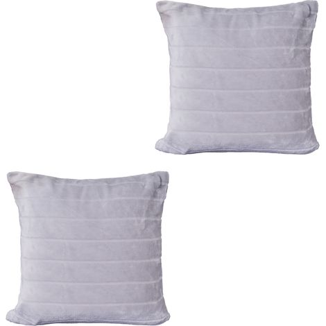 2er Set Flanell Kissenbezug Grau45x45cm-D806499-Grau (1/2)