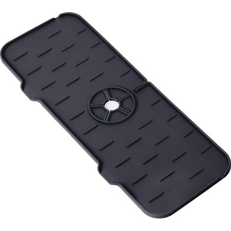 Ensemble d'accessoires en silicone pour évier de cuisine, comprenant des crédences, des bacs de récupération des gouttes, des coussinets absorbants et des protections. (1/5)