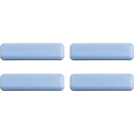 Cyclingcolors – Patin glisseur téflon 4x 19 x 70 mm – Autocollant adhésif pour protection sol parquet – Pied chaise meuble
