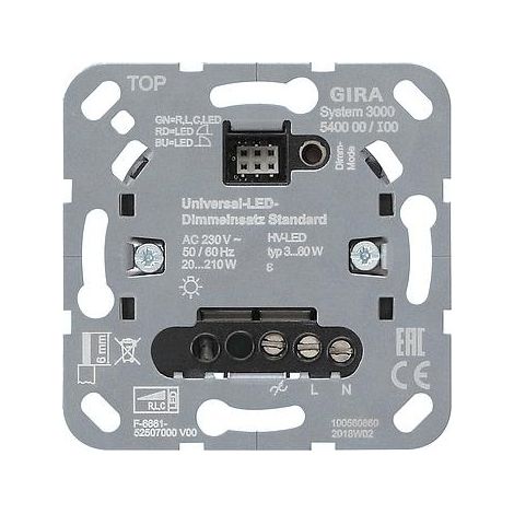 GIRA 540000 SYSTÈME 3000 VARIATEUR UNIVERSEL LED (1/2)