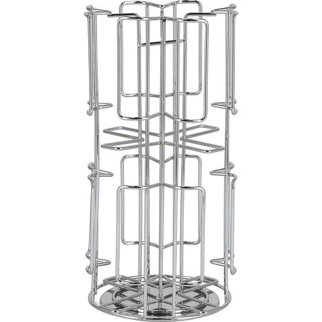 Support Capsules Café Rotatif Rack de Rangement pour 64 Capsules Économiseur d'Espace Cuisine