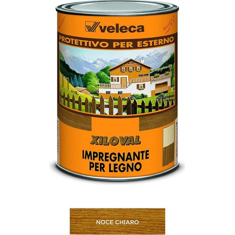 Xiloval Impregnante Protettivo per Legno 5 L Noce Chiaro – Interni ed Esterni
